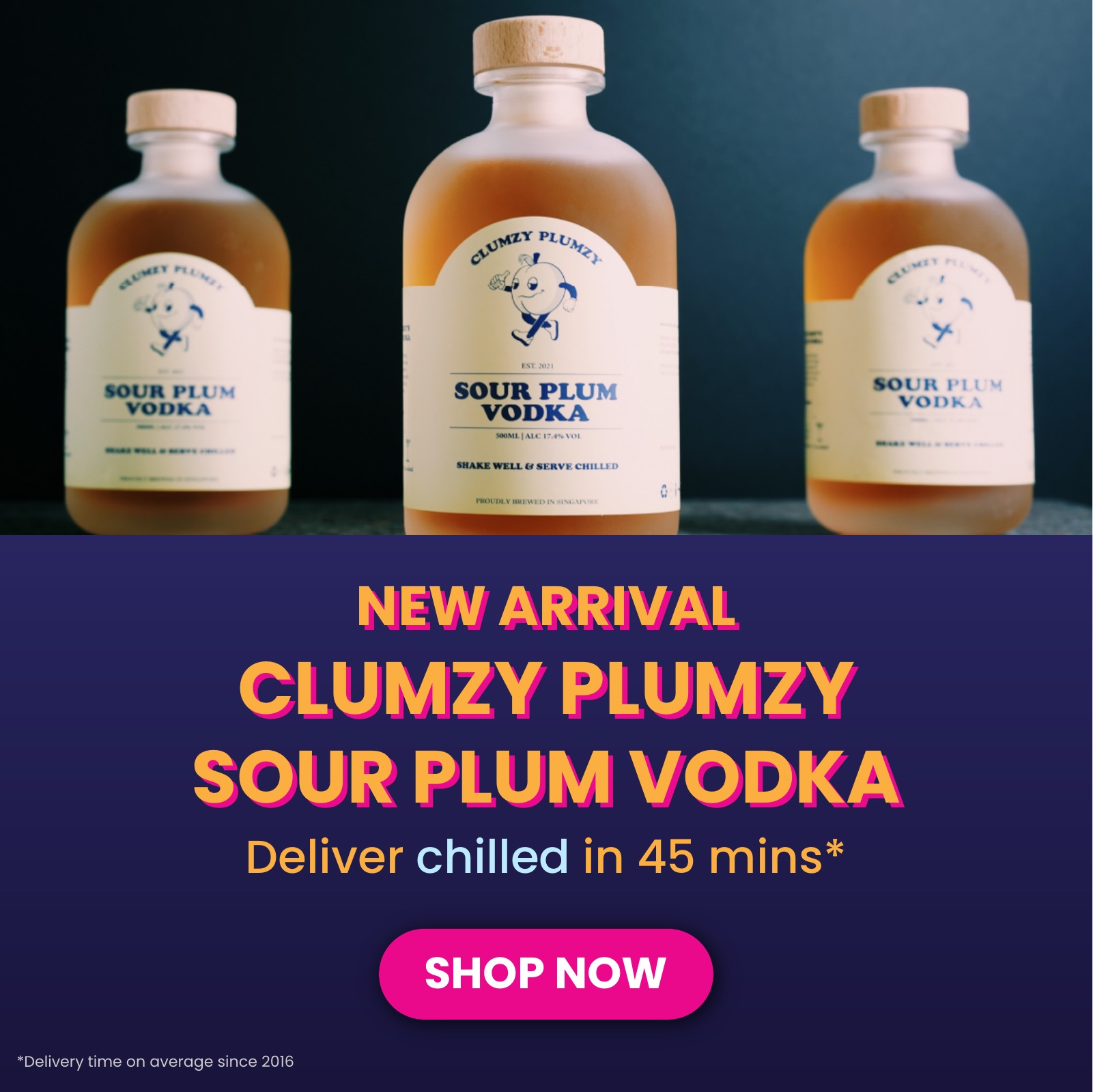 Square social version of the Clumzy Plumzy launch